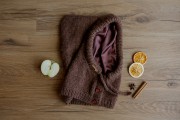 Balaclava z jedwabną podszewką i regulacją Czekolada