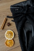 Balaclava z jedwabną podszewką i regulacją Czarna