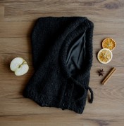 Balaclava z jedwabną podszewką i regulacją Czarna